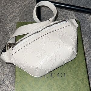 GG embossed belt bag